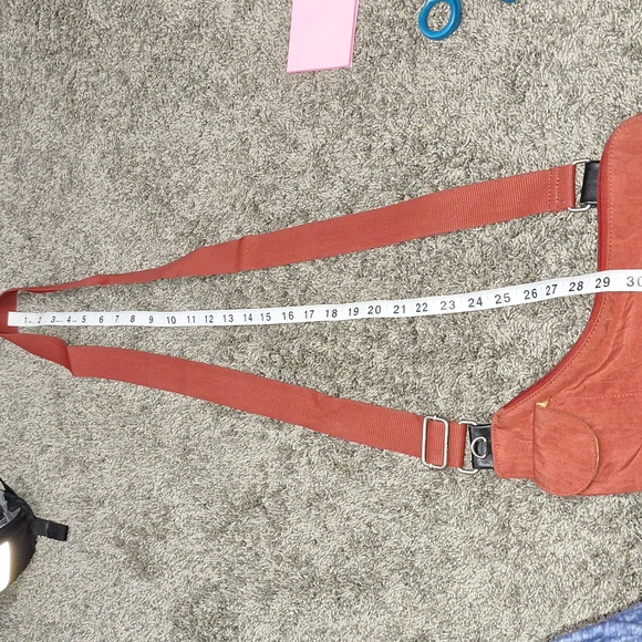 Baggallini medium crossbody zip canvas bag - brick red - Picture 12 of 12